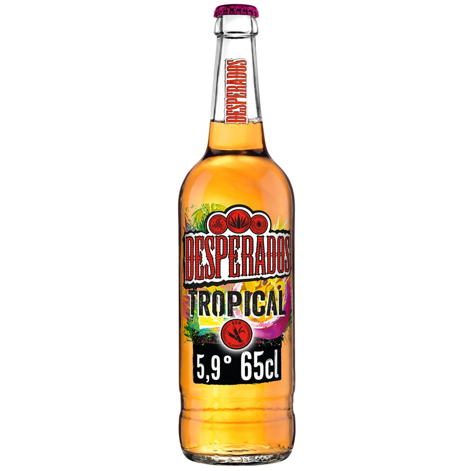 Rum, Passion and Lime Flavored Beer 650ml -DESPERADOS