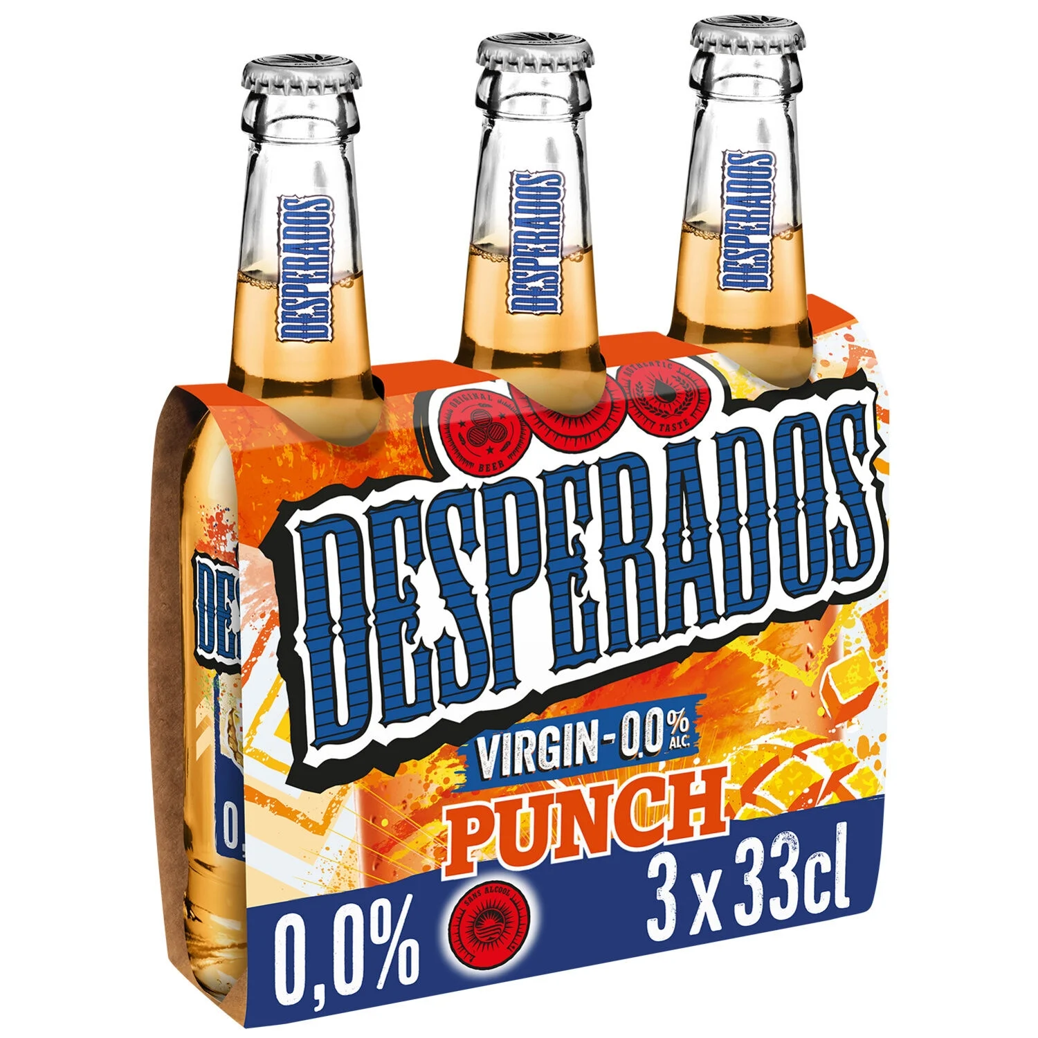 Alcohol -free pineapple beer, mango and lime 3x33cl - Desperados