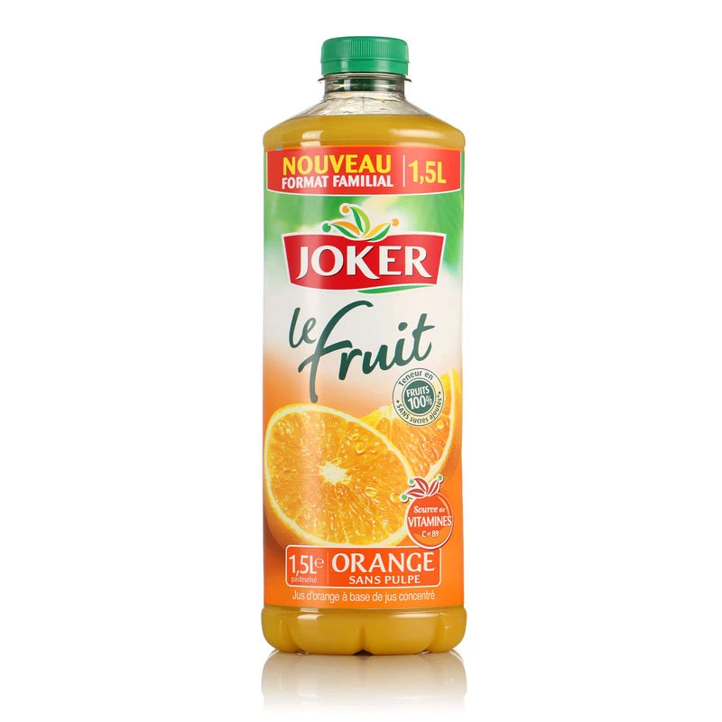 Jus de fruits orange sans pulpe le Fruit 1,5L - JOKER