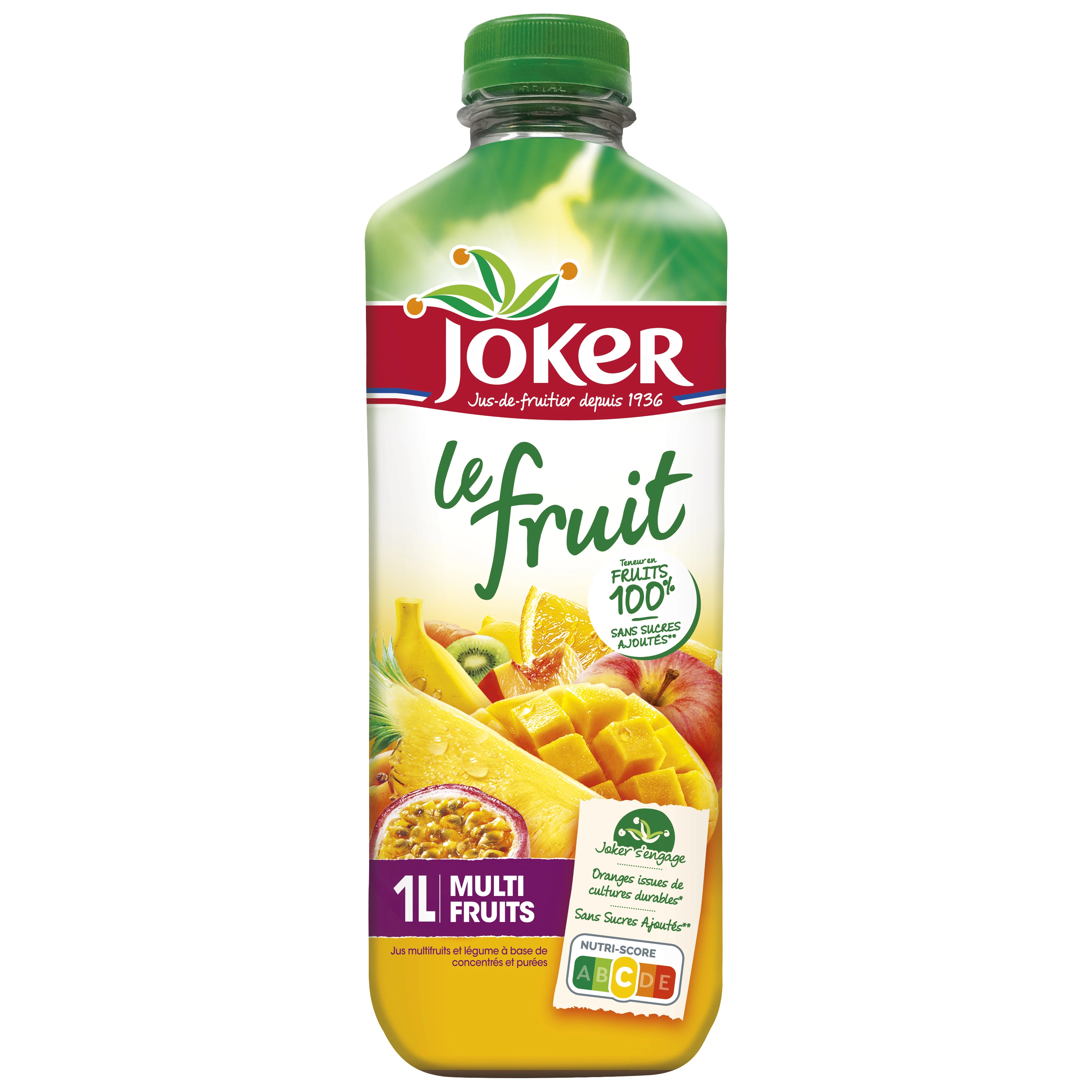 Multifruit juice without added sugar 1L - JOKER