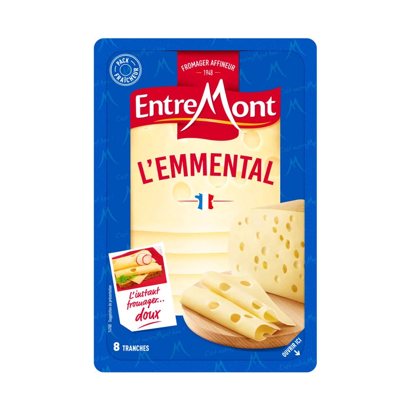 Queso Emmental Fundir Lonchas 150gr - ENTREMONT