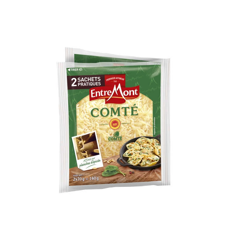 Grated Comté 34%mg 2x70g - ENTREMONT