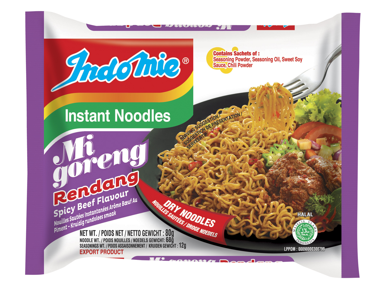 Mi Goreng Rendang Noodle Soup 80 G - Mama