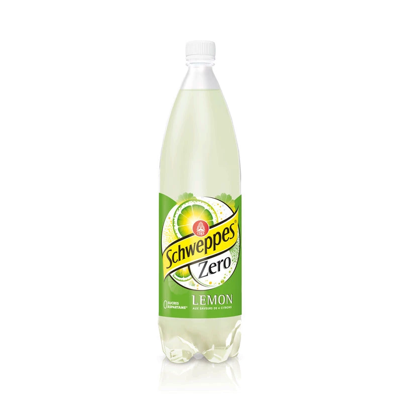 Zero sugar lemon soda 1.5L - SCHWEPPES