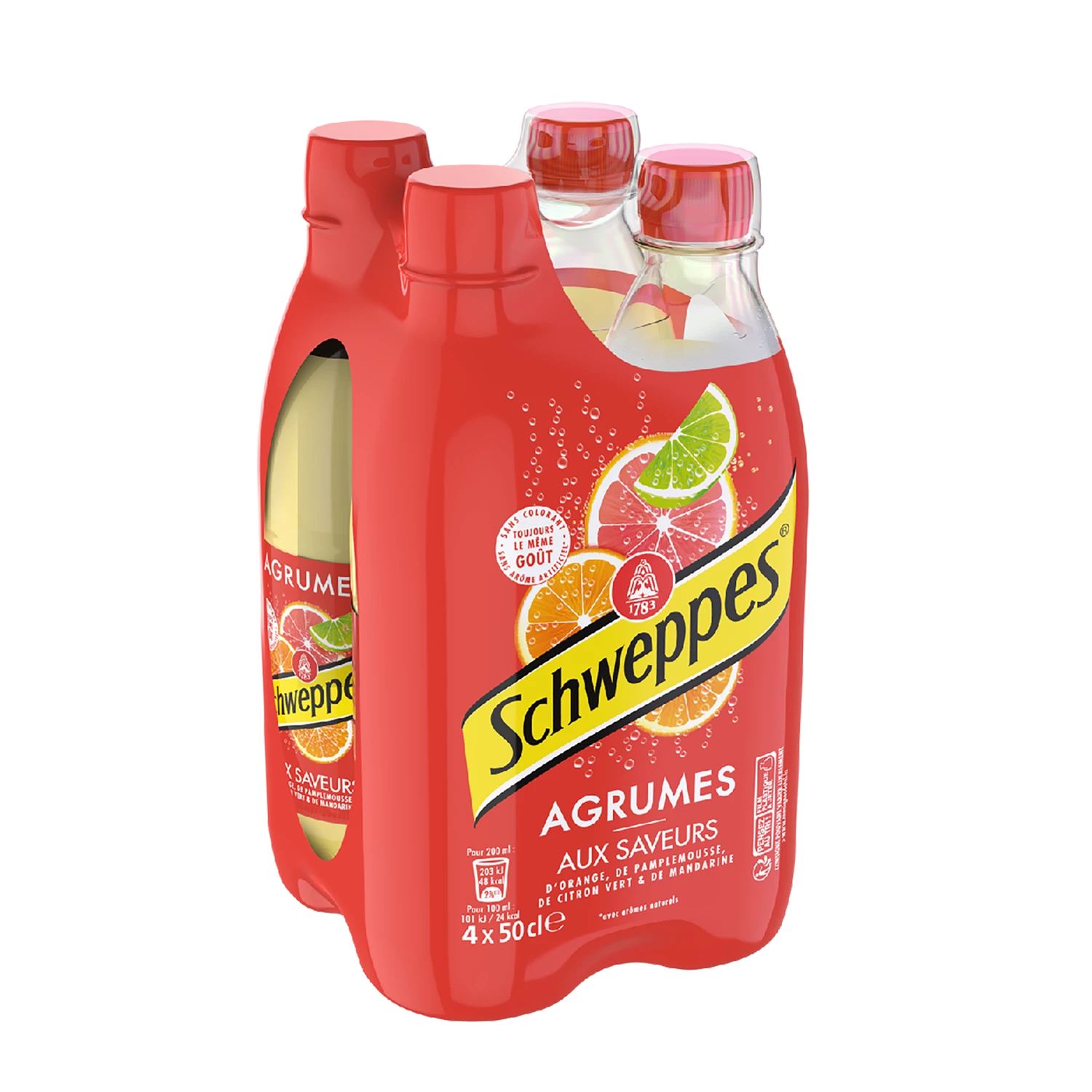 Soda 4 citrus fruits 4x50cl - SCHWEPPES