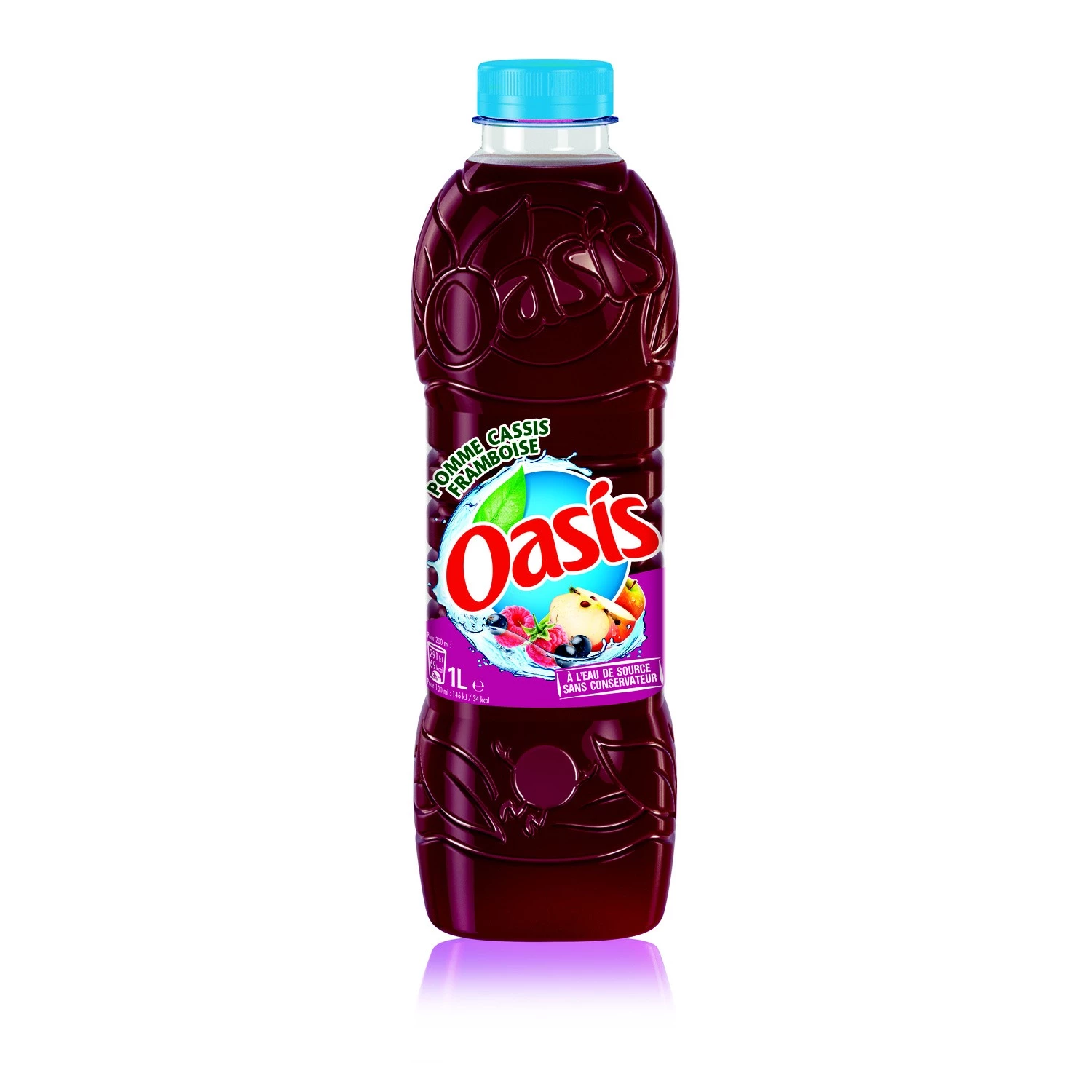 أواسيس تفاح عنب الثعلب وتوت 1 لتر - OASIS