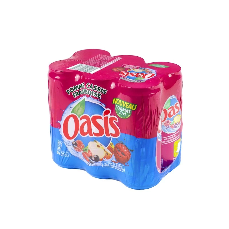 Oasis Pomme cassis framboise Slim Bt 6x