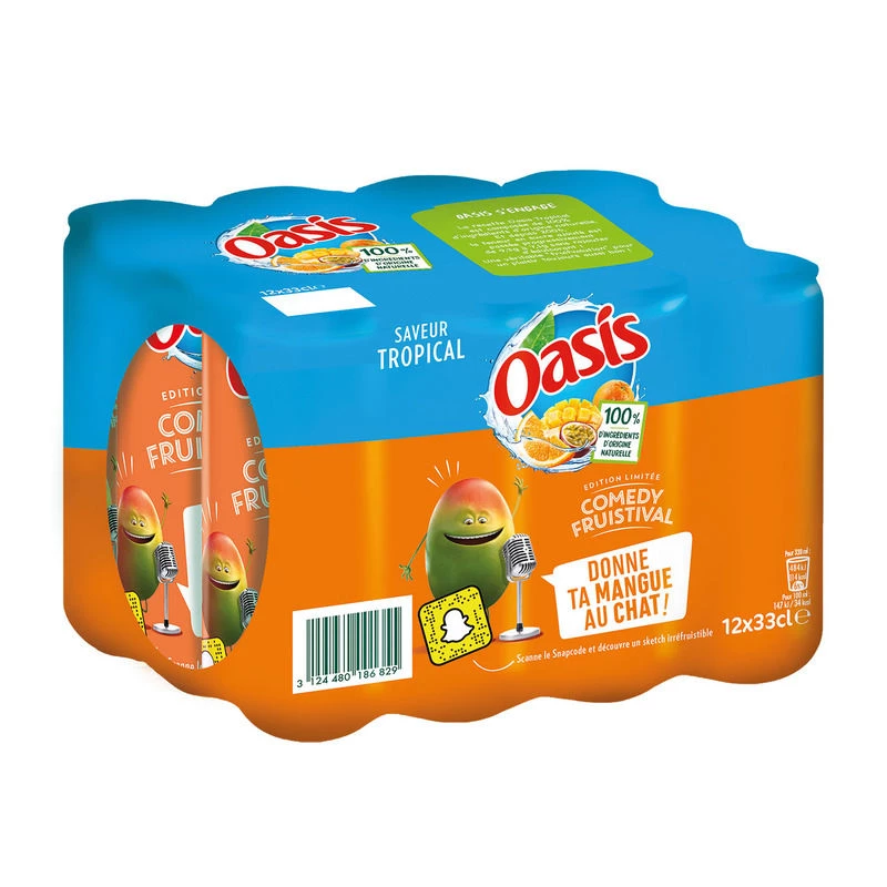 Bte 12x33cl Oasis Tropical - OASIS