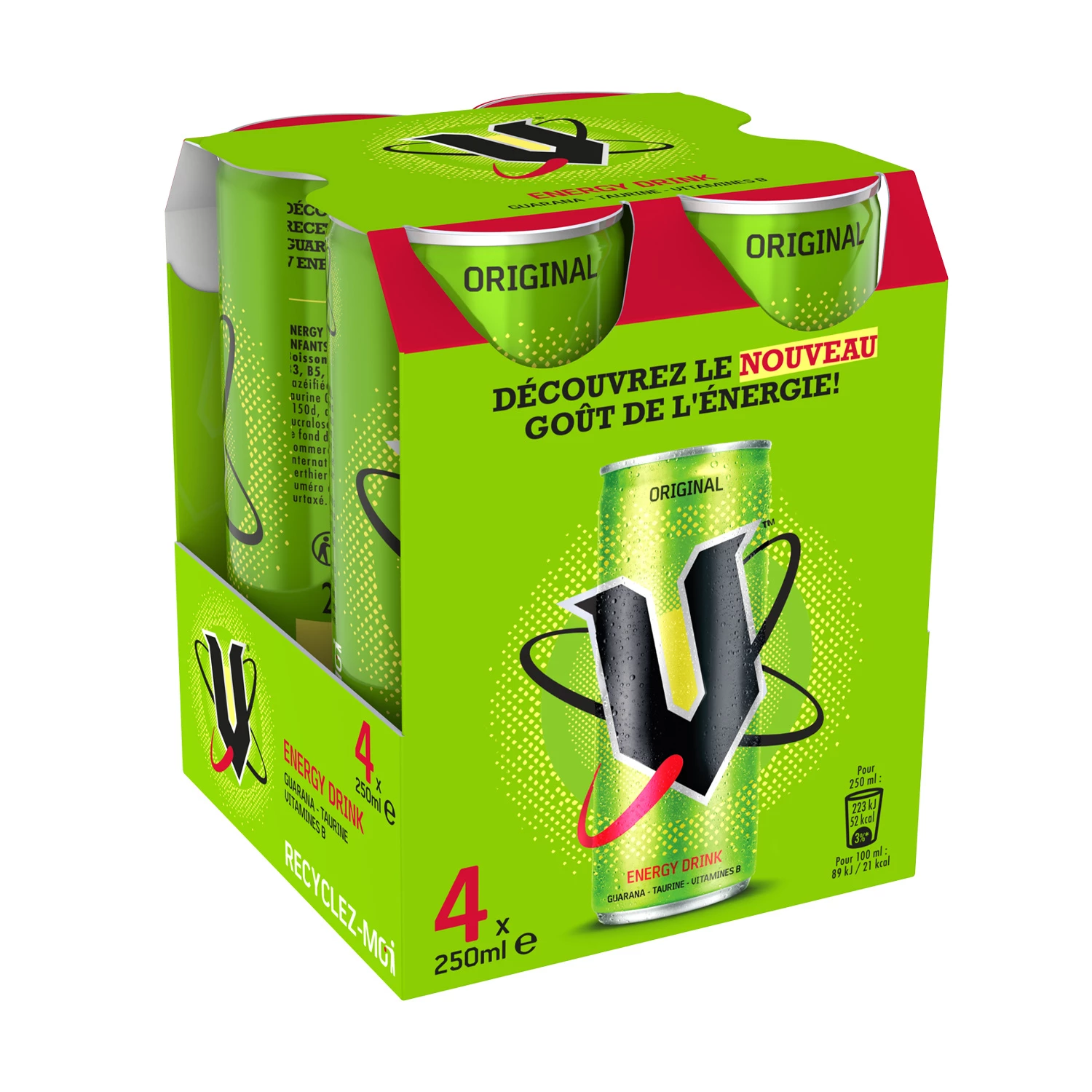 V Energia Lata 4x25cl