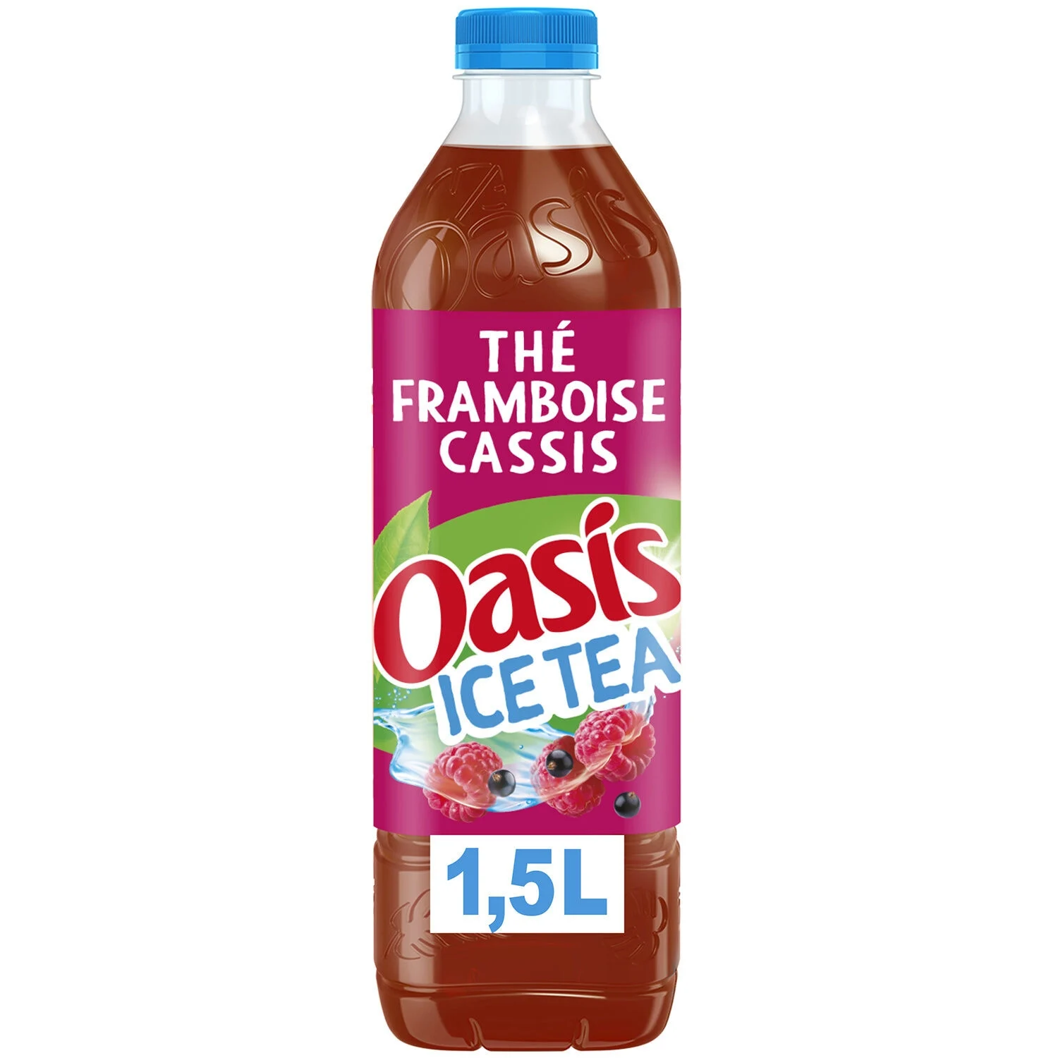 Raspberry Blackcurrant flavored iced tea 1.5L - OASIS ICE TEA