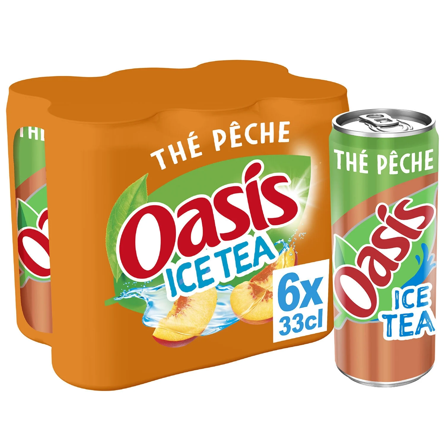 Taste Drinking Thé Peach 33cl Fn 6x33cl Slim - OASIS