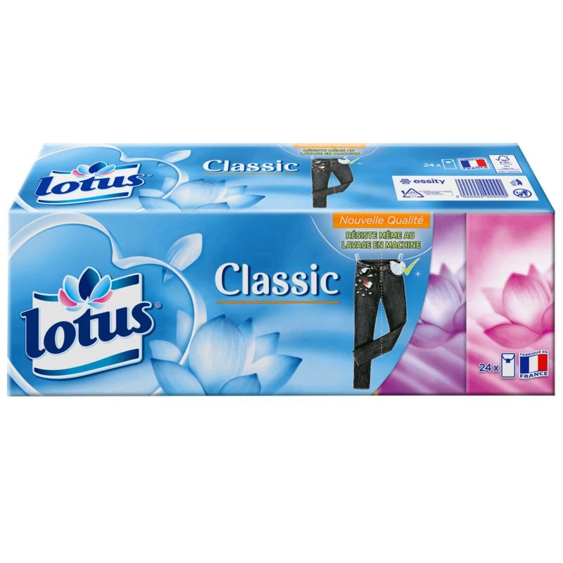 Mouchoirs classic x24 - LOTUS