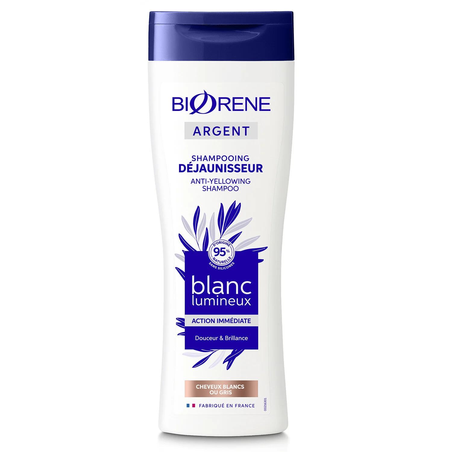 Shampoing DÃ©jaunisseur IdÃ©al Cheveux Gris & Blanc Ã L'Iris 200ml - BIORENE
