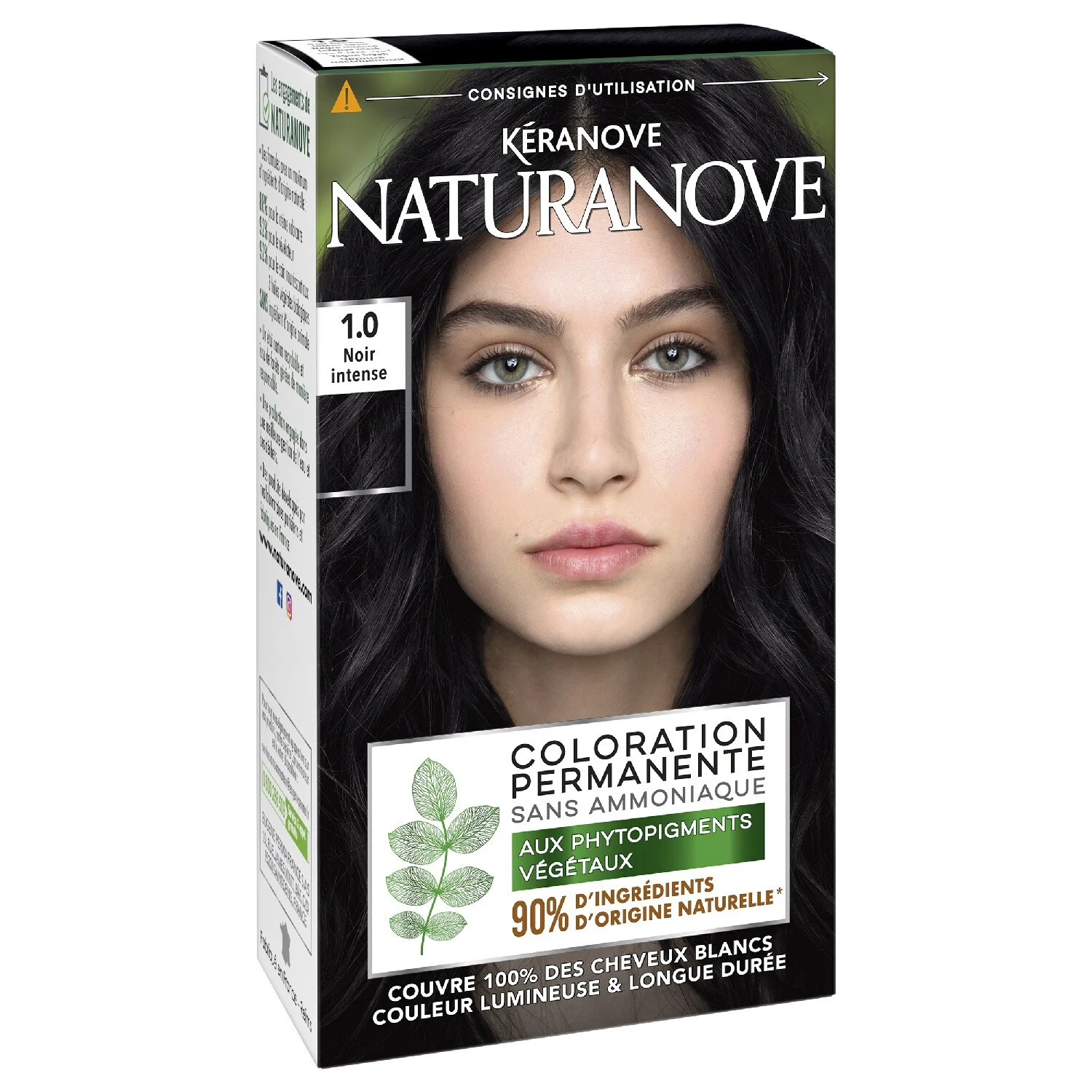 パーマネント パーマネント ヘアカラー アンモニアなし 1.0 インテンス ブラック -  Keranove