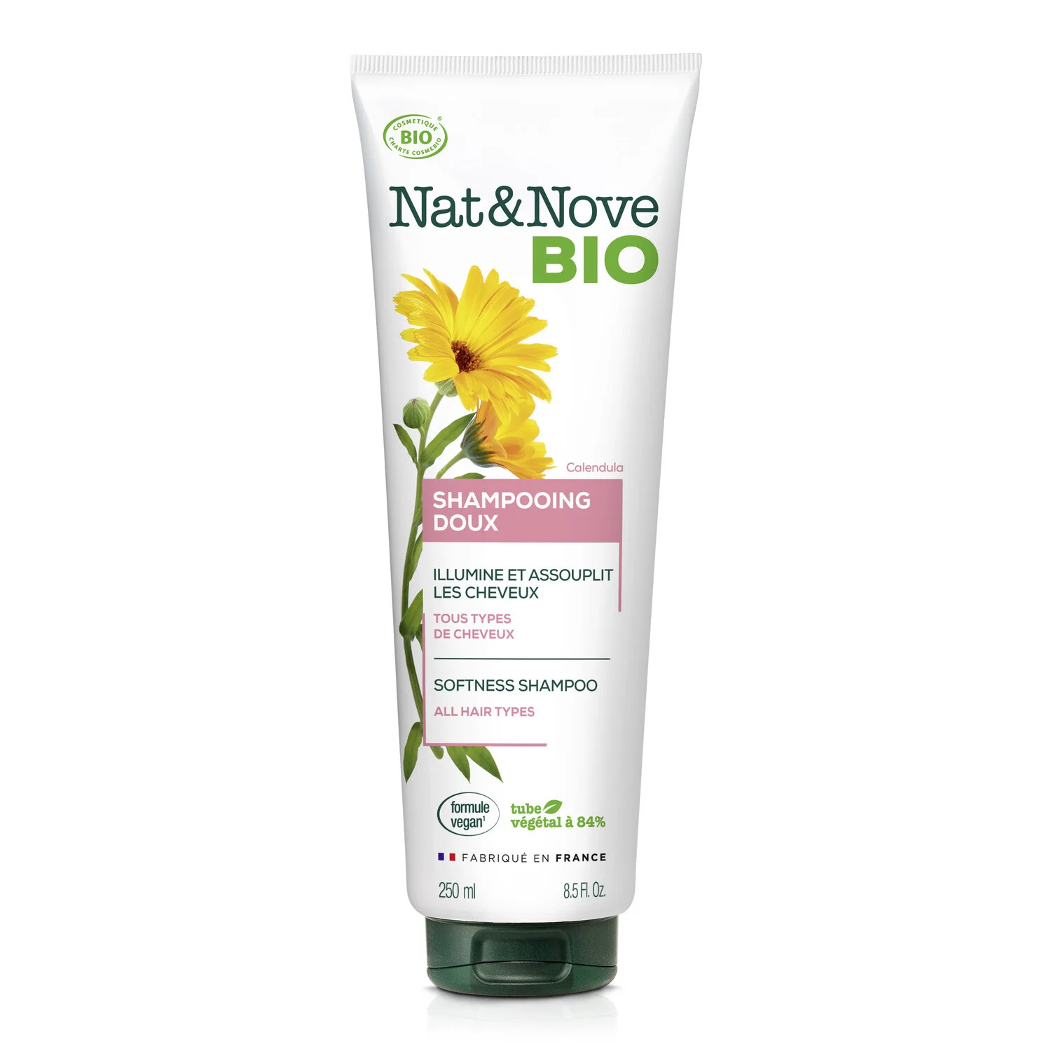 Calendula Gentle Shampoo All Hair Types 250ml -nat&nove Bio