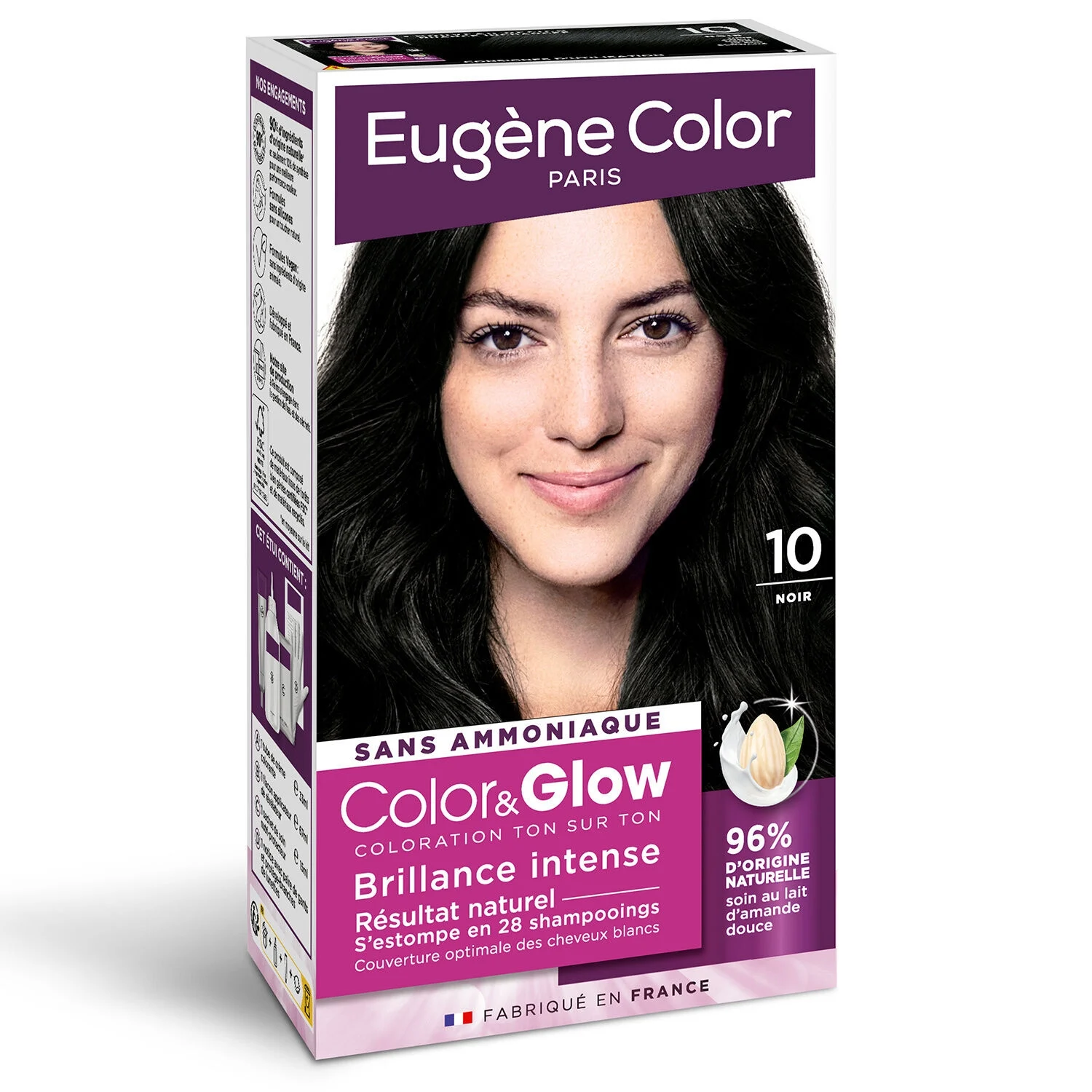 Цвет волос 10 Черный цвет и сияние - Eugene Color