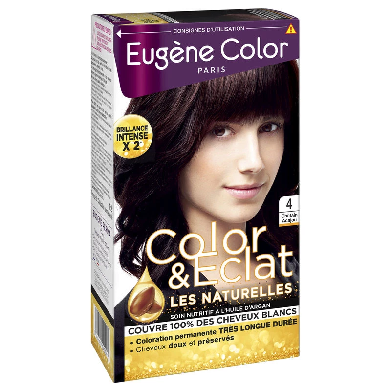 Color de cabello permanente marrón caoba 4 - Eugene Color