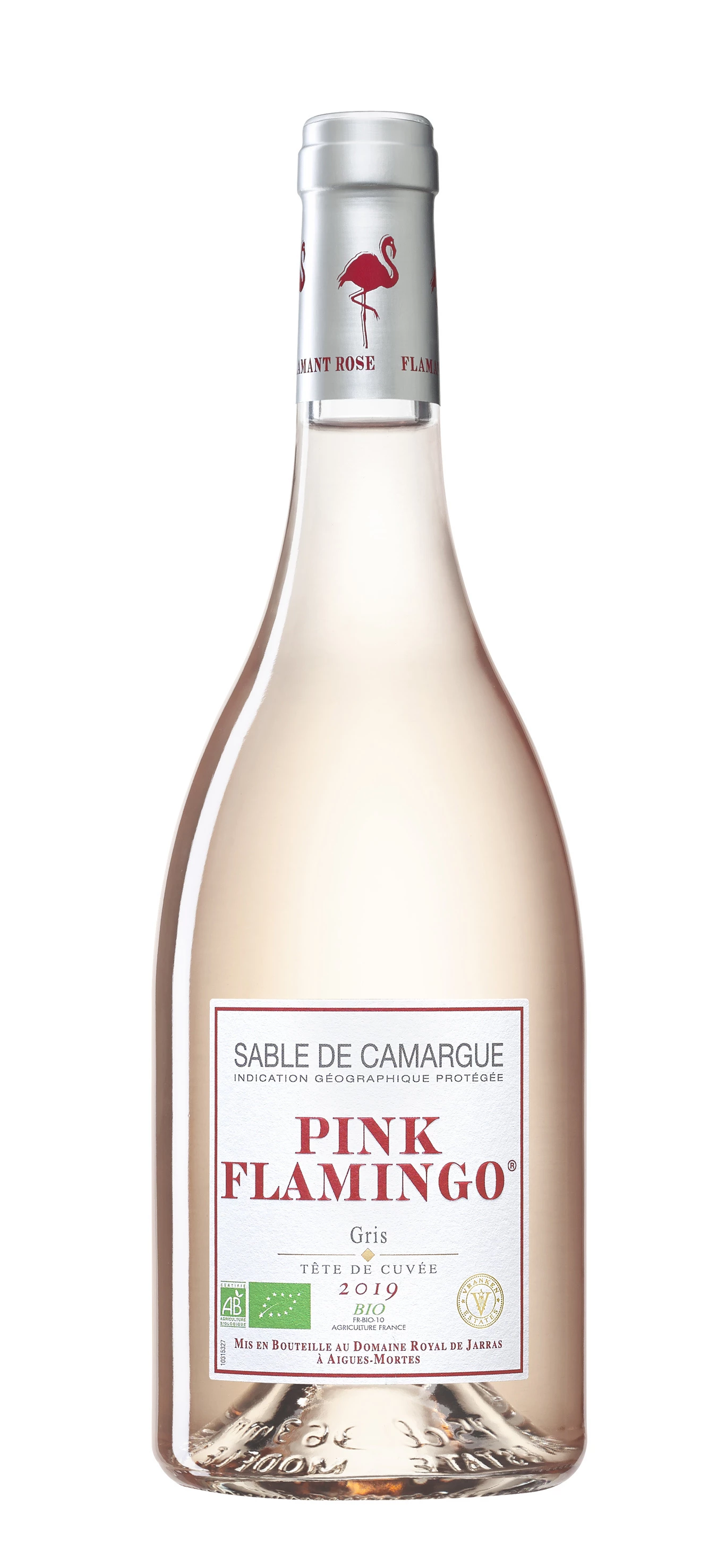 Vin Rosé Pink Flamingo Bio Sable de Camargue, 75cl - DOMAINE ROYAL DE JARRAS