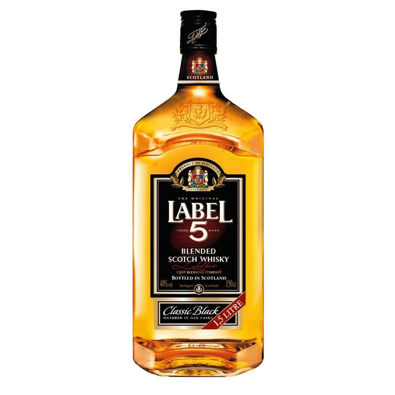 1 5l Whisky 40 V Label 5
