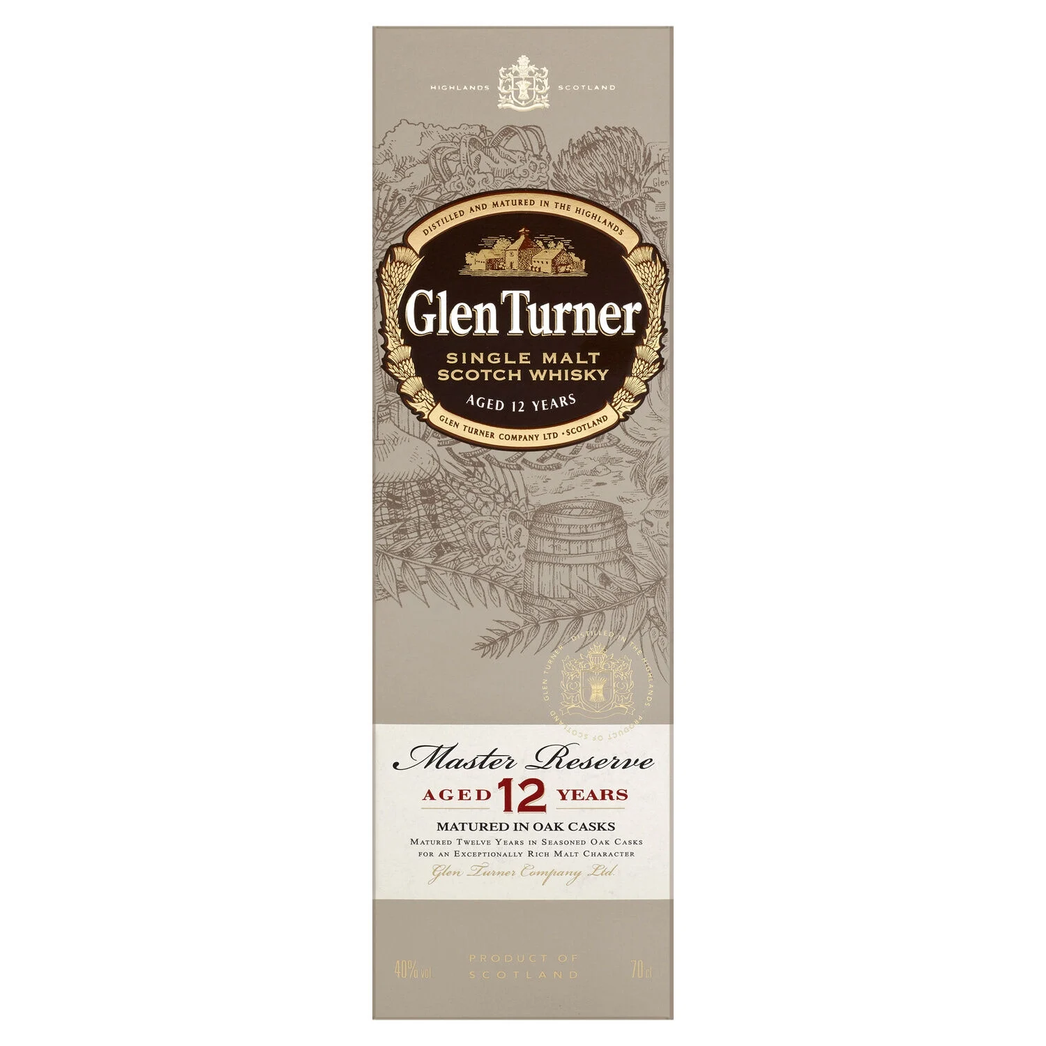 Whisky Single Malt 12 ans 70cl - GLEN TURNER