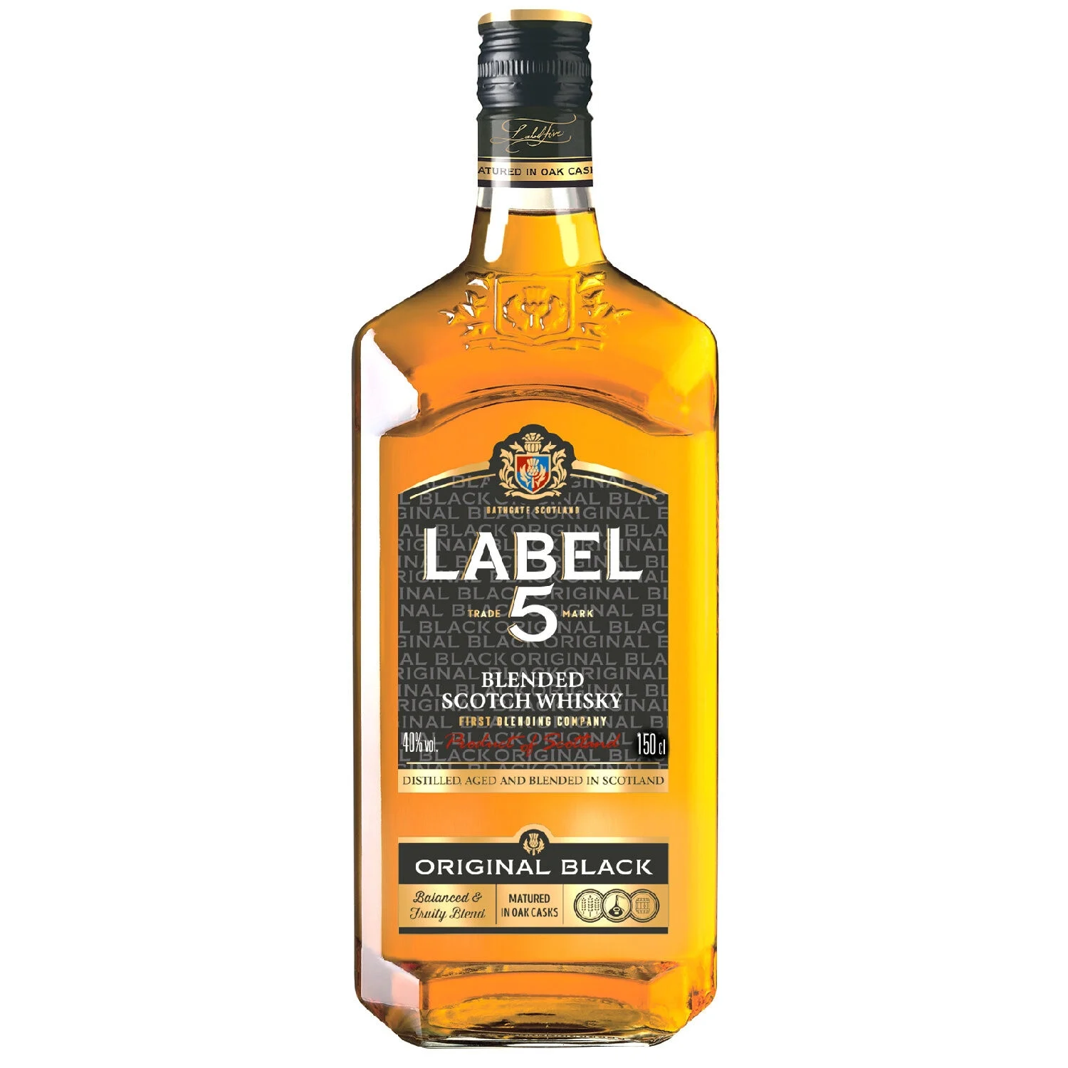 Whisky Scotch Original Black 40° 1,5l - Label 5