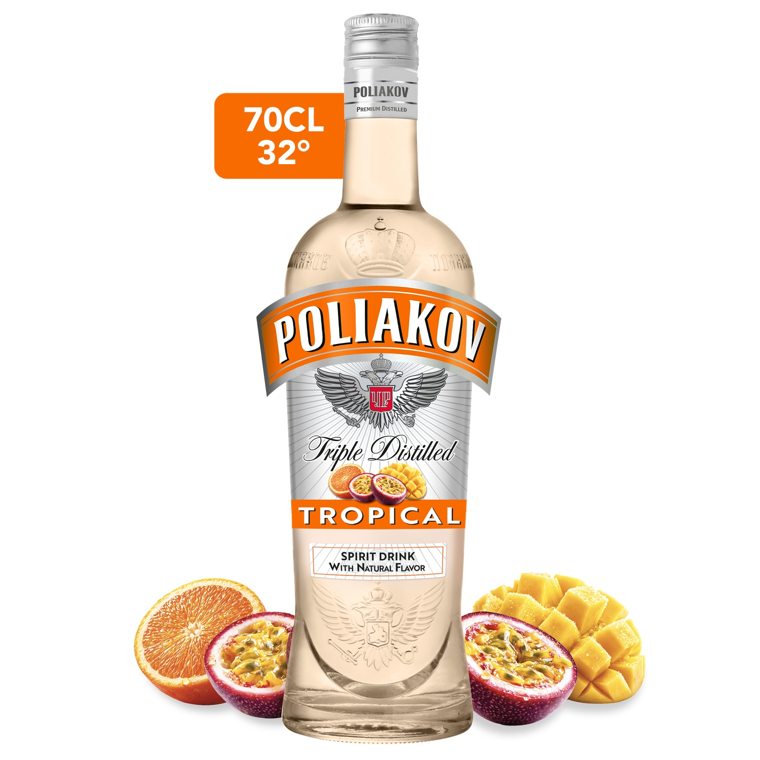 Vodk.70cl Poliakov Tropic