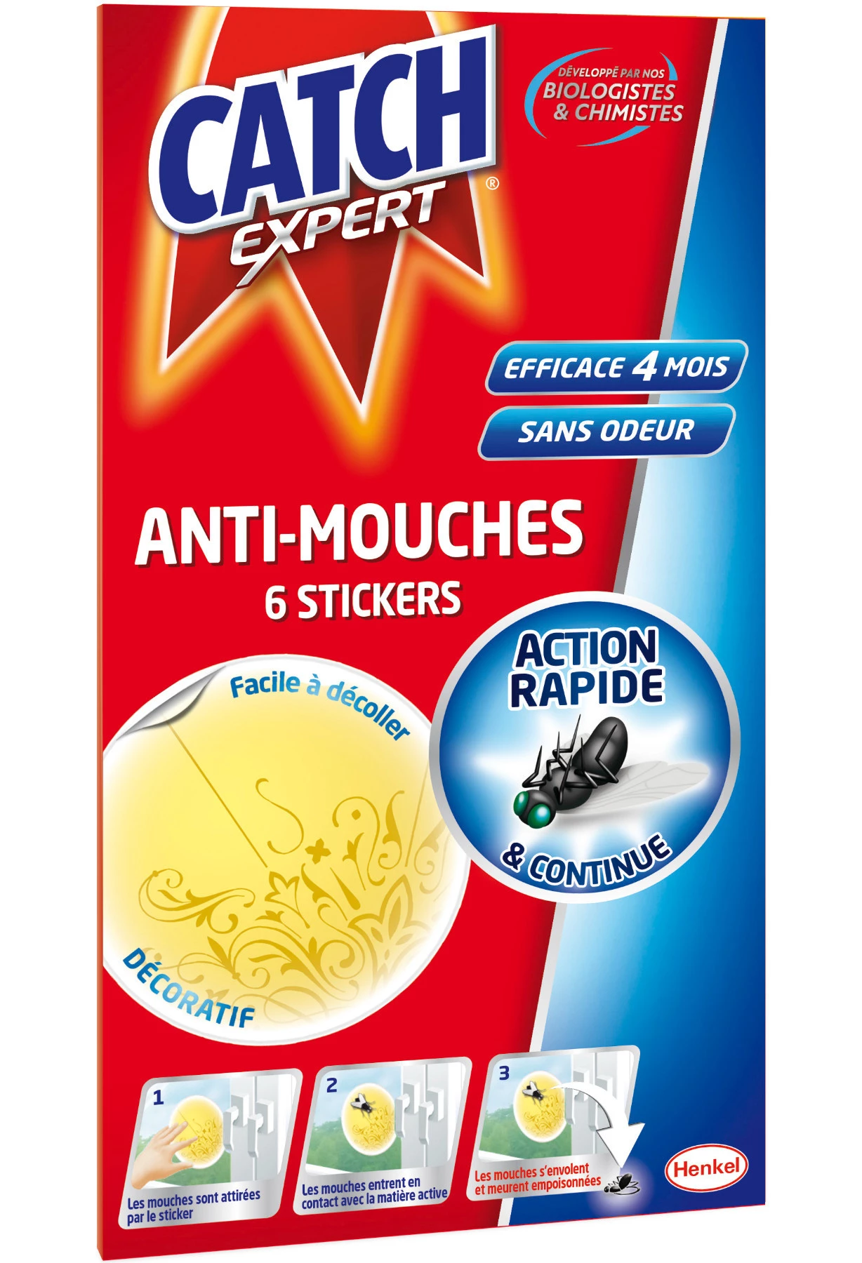 Catch Stickers Mouche Deco X6