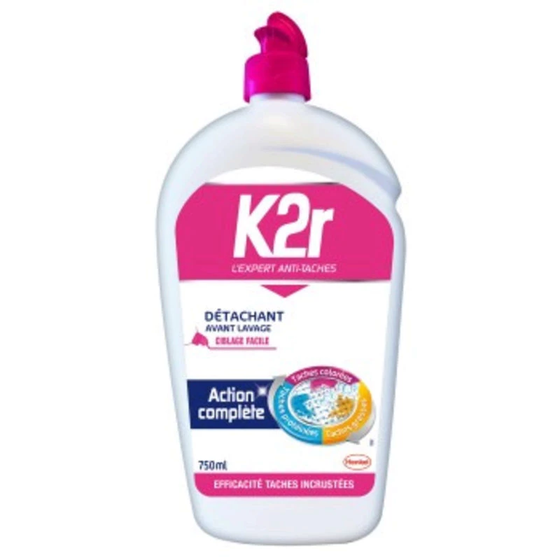 Pre-Wash Stain Remover Easy Targeting Complete Action 750ml - K2R