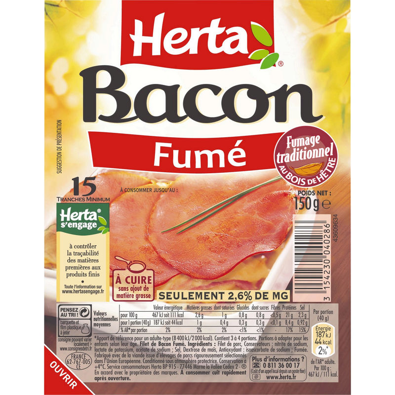 ベーコンフム、150g - HERTA