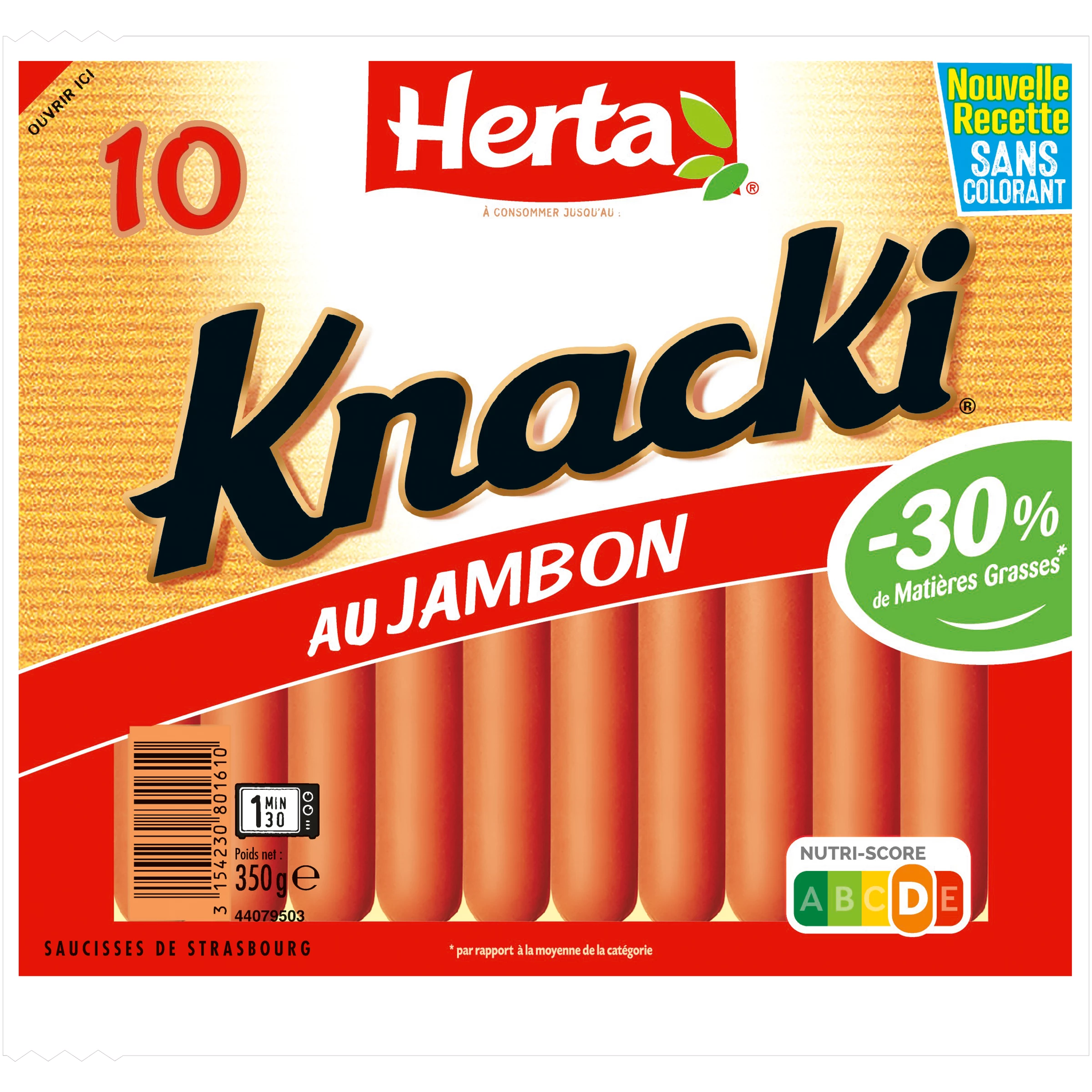 Knacki Orig.jbn 10 قطع 350 جم