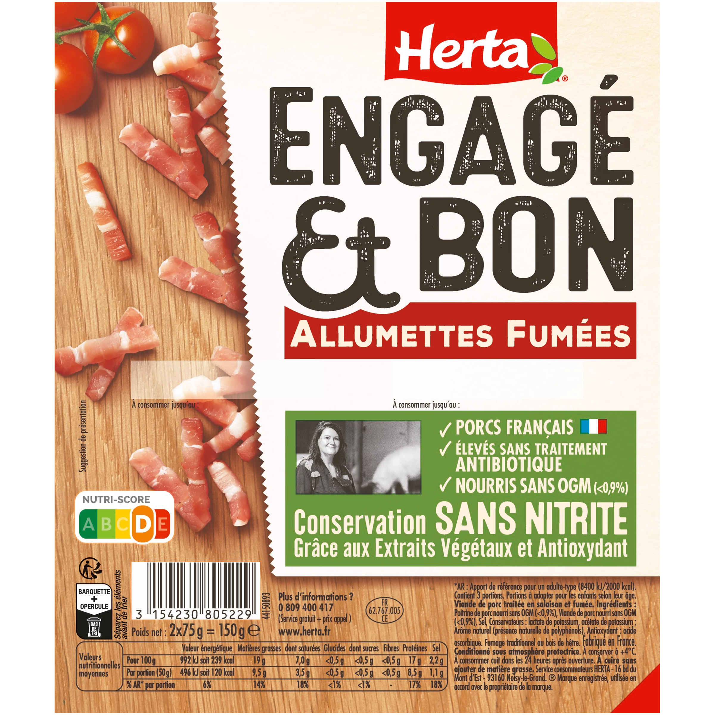 Allumet Humos Engage Bon 2x75g