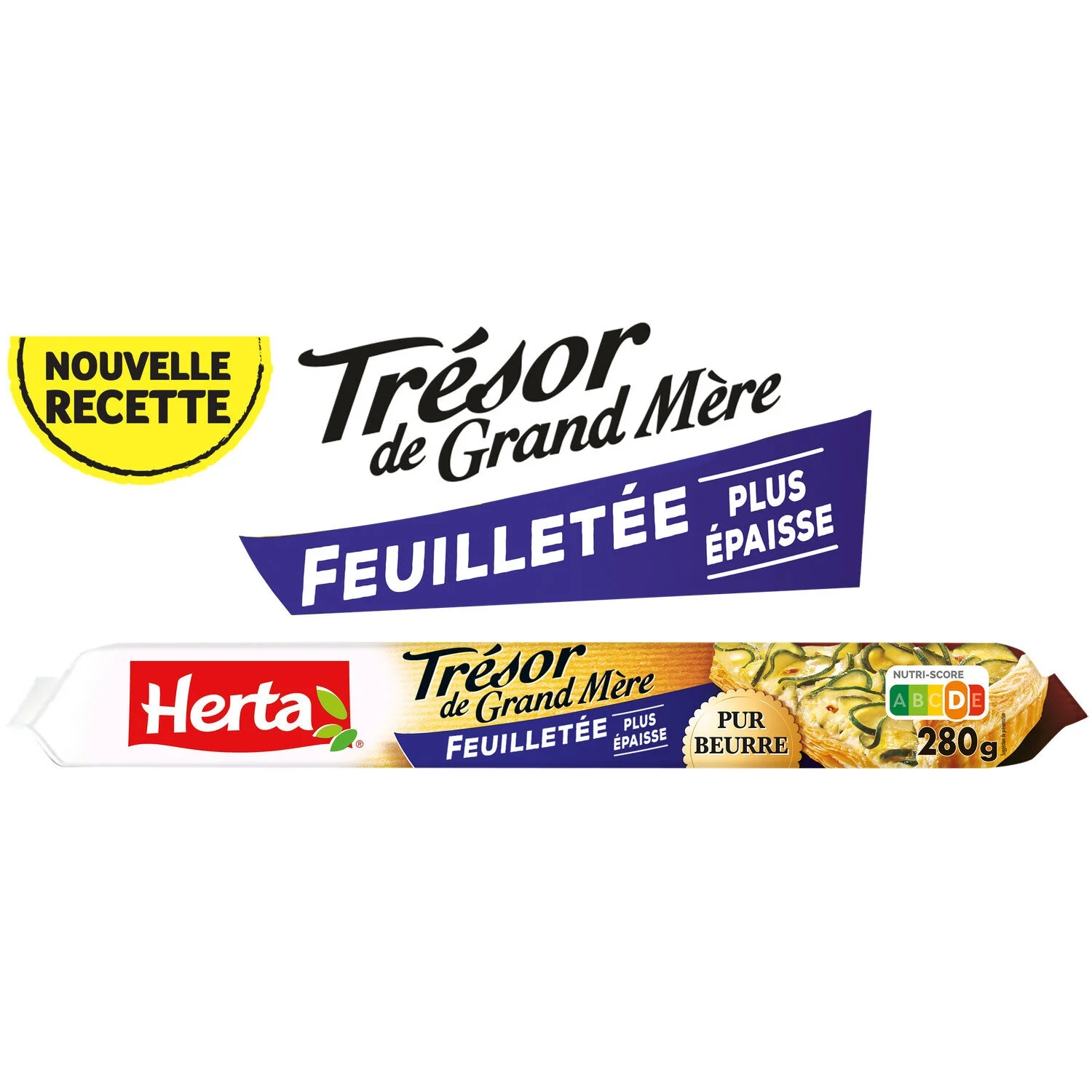 Grandma's Treasure Pure Butter Puff Pastry Pie, 280g - HERTA