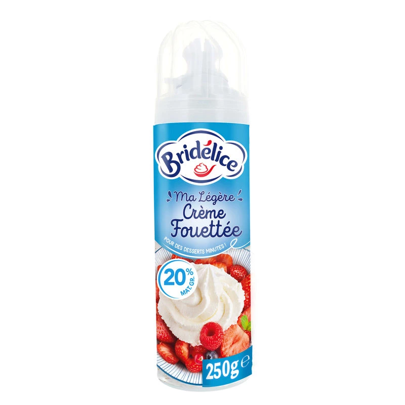 Whole Normandy thick cream 20% 250g - BRIDELICE
