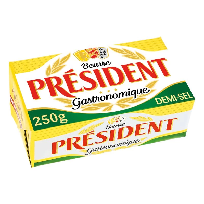グルメ半有塩バター 250g - PRESIDENT