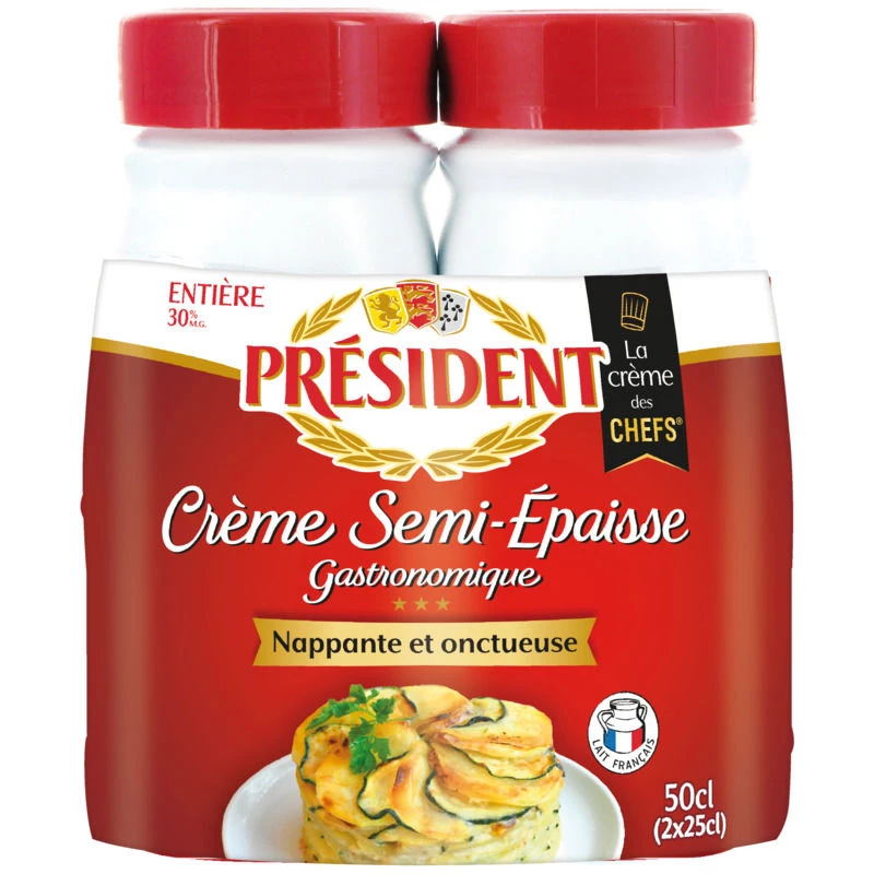 Kem nguyên kem bán dày 30% 2x25cl - PRESIDENT