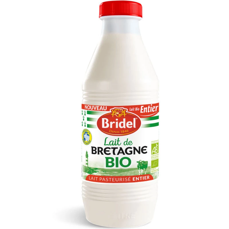 Bridel Lait Past عضوي كامل 1 لتر