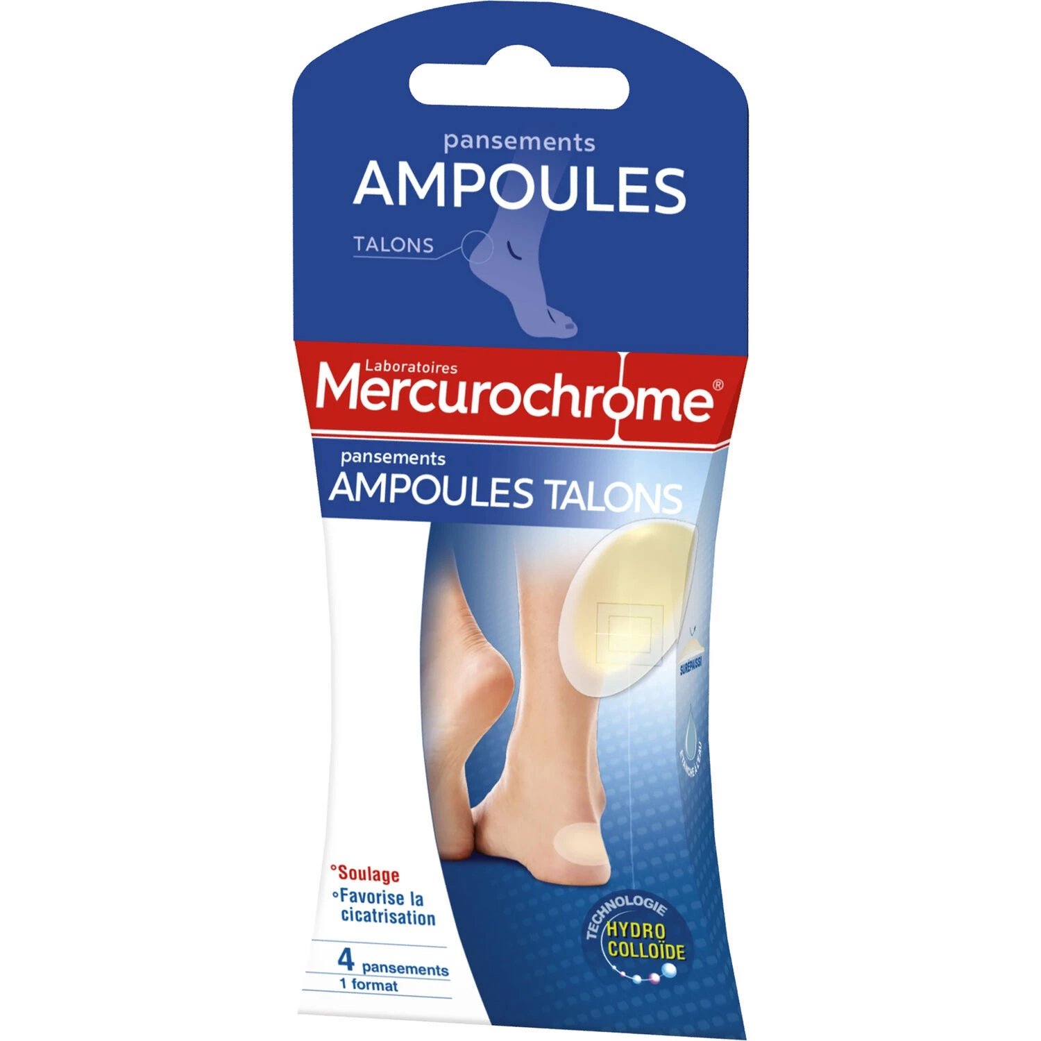 Heel Blister Dressings Relieves And Promotes Healing X4 -mercurochrome