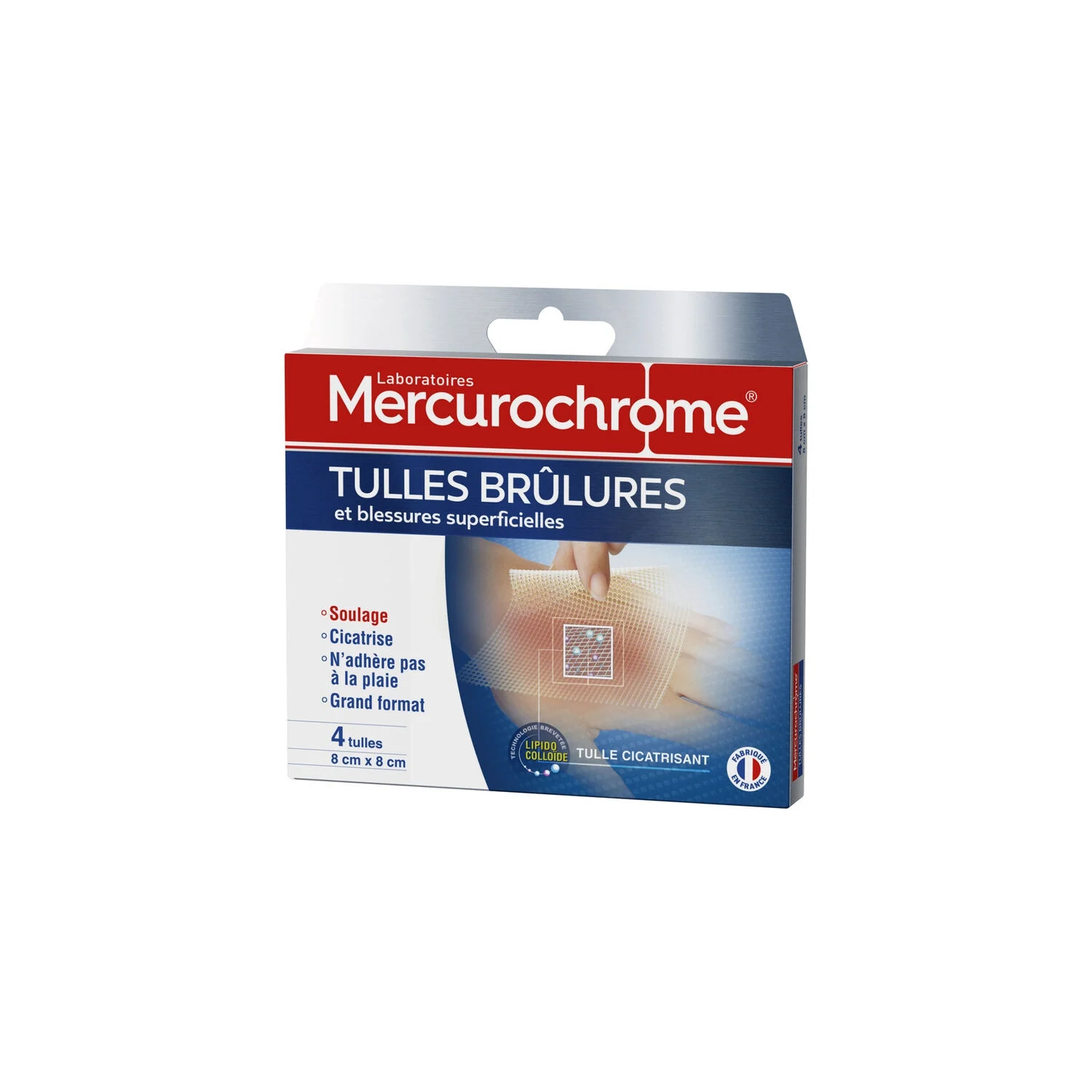 Tulle Burns X4 -mercurochrome