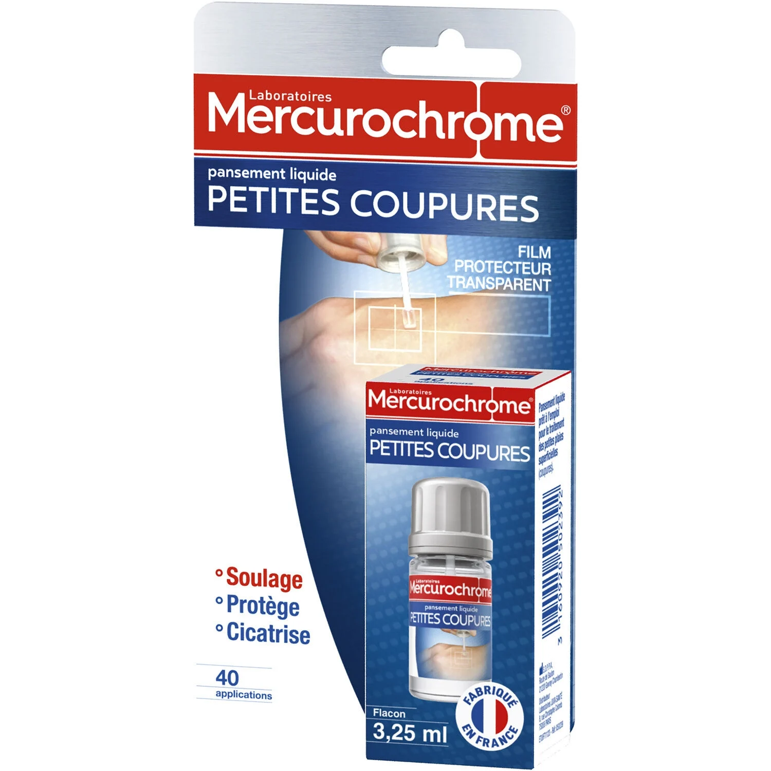 Liquid Dressing for Small Cuts - Mercurochrome