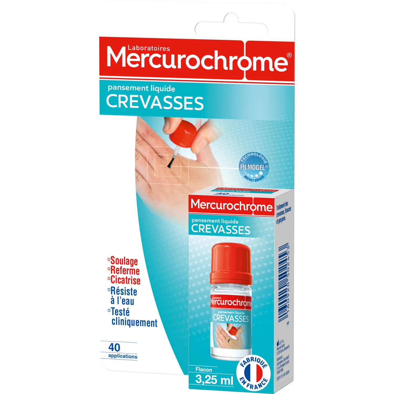 Liquid Crack Dressing - Mercurochrome