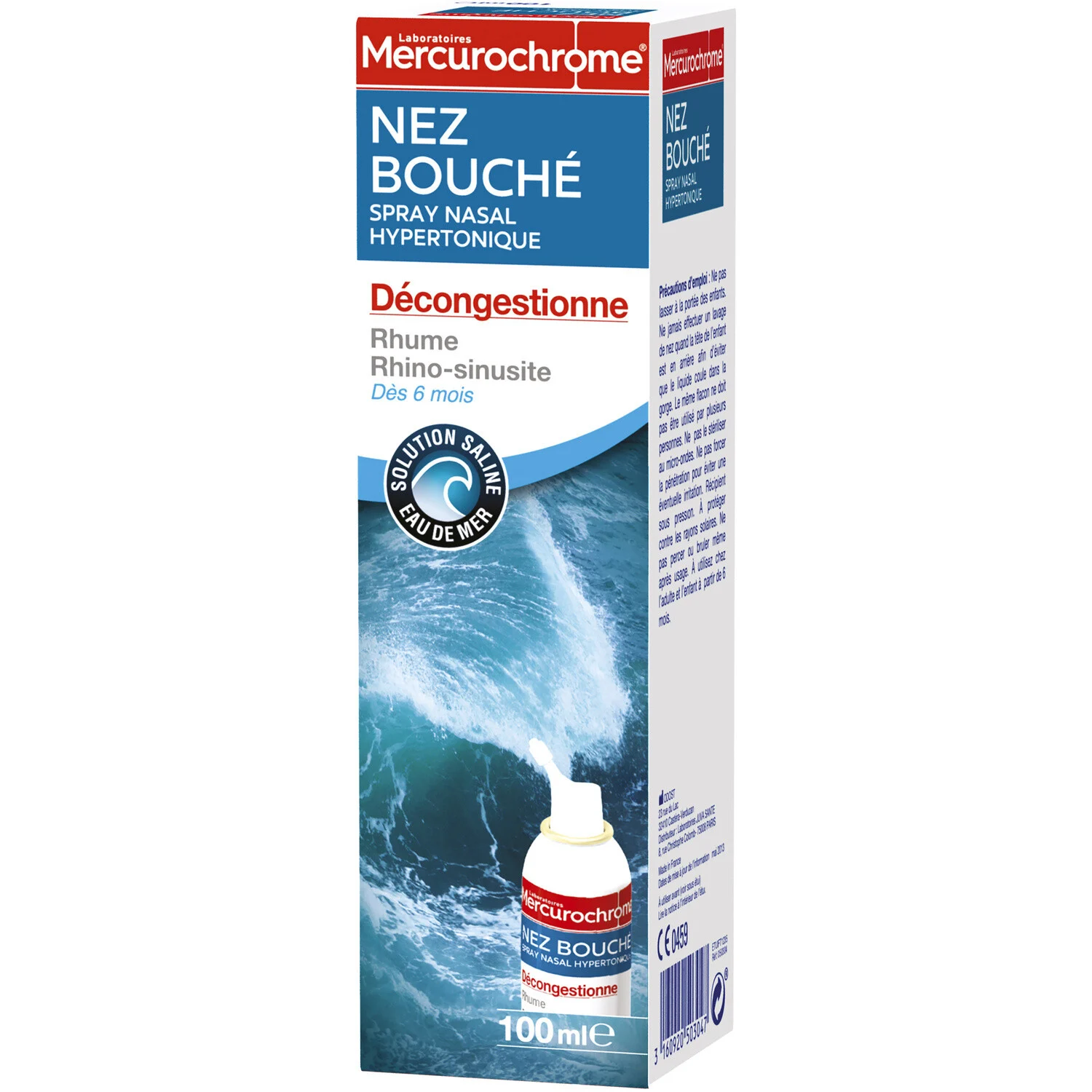 Spray Nasal Hypertonique 100ml - Mercurochrome
