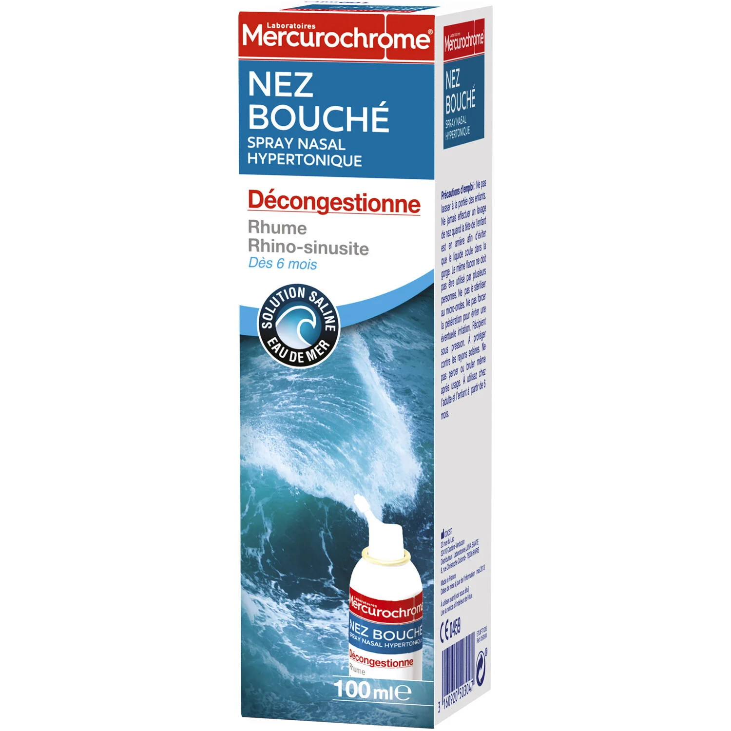 Hypertonic Nasal Spray 100ml - Mercurochrome