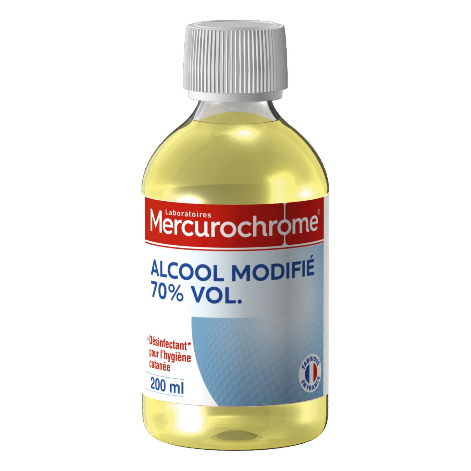 Alcool modifiÃ© 70% vol 200ml - MERCUROCHROME