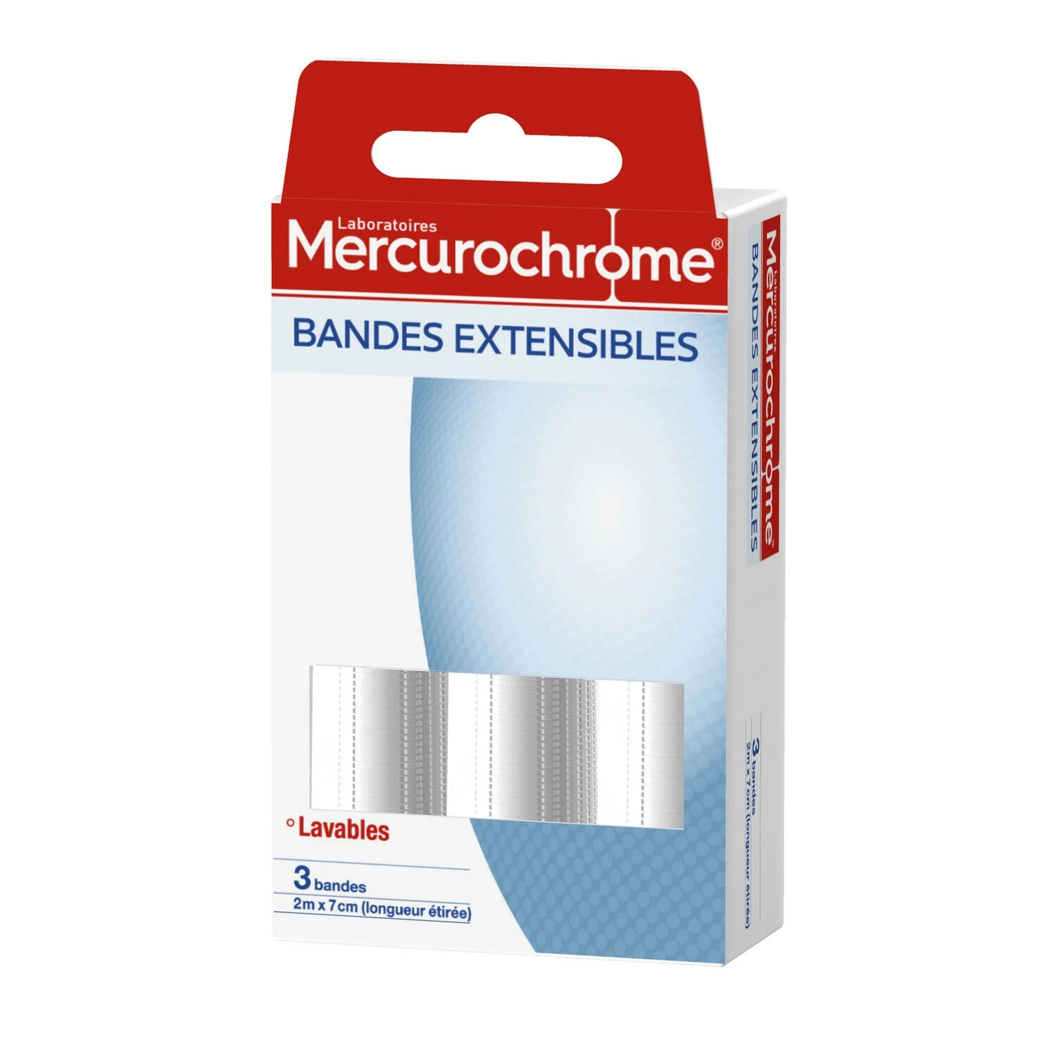 Washable Stretch Band X3 - Mercurochrome