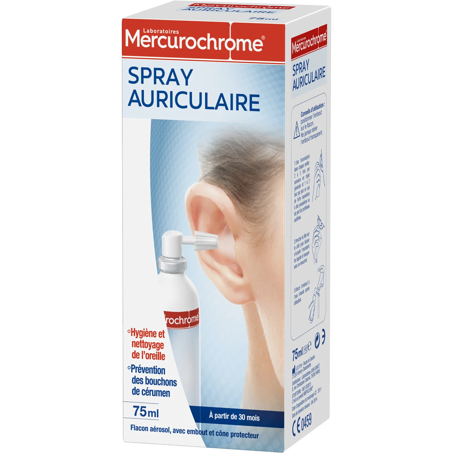 Traitement Auriculaire 75ml - Mercurochrome