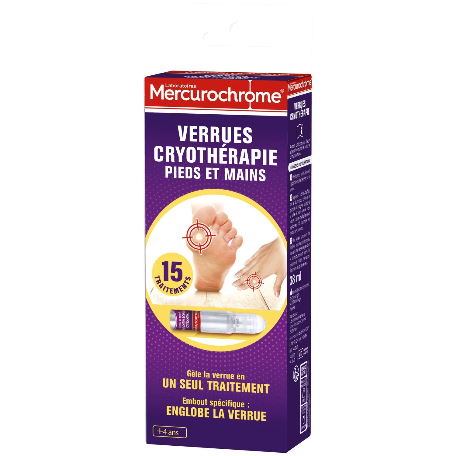 Warts Cryotherapy Feet And Hands - Mercurochrome