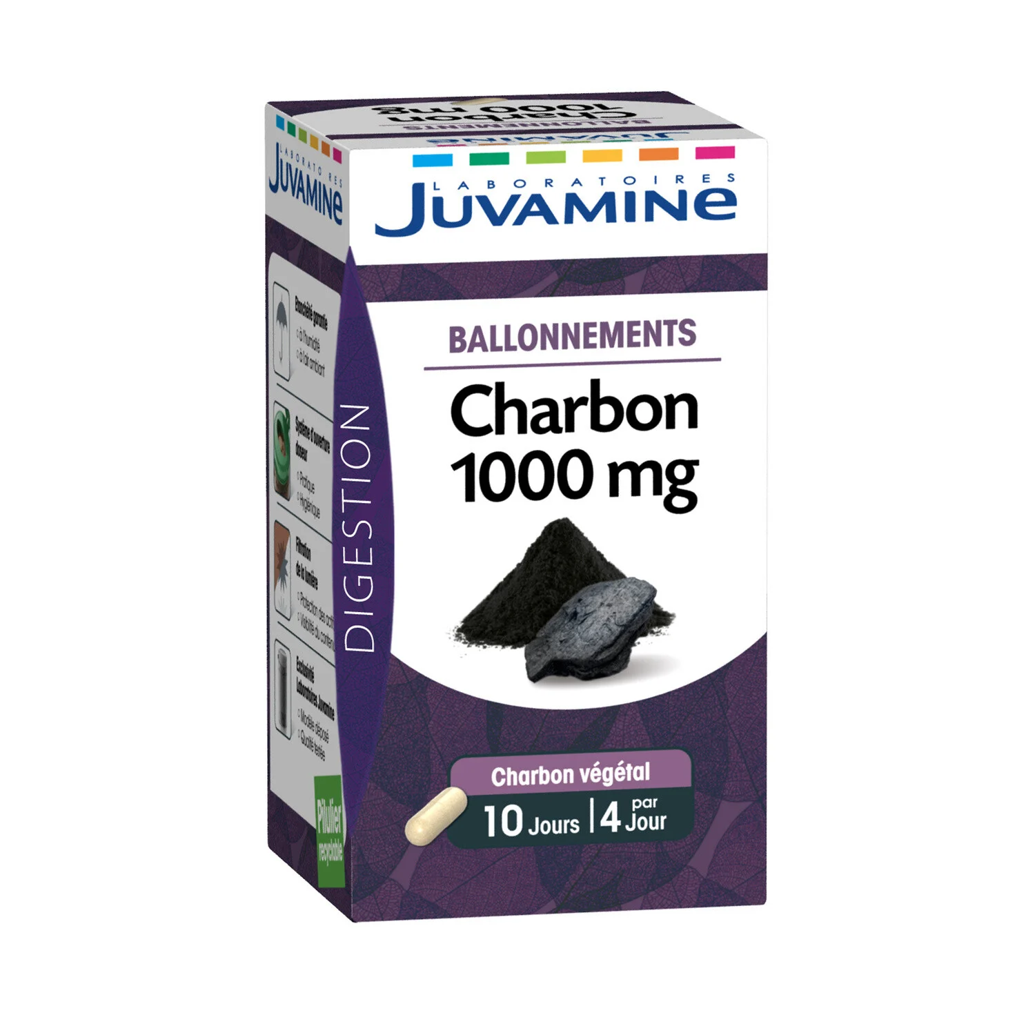 40 Gel Charbon Juvamine Phyto