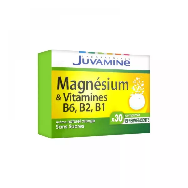 Integratore Alimentare Magnesio, Vitamine B6, B2, B1 Senza Zuccheri X30 - Juvamina