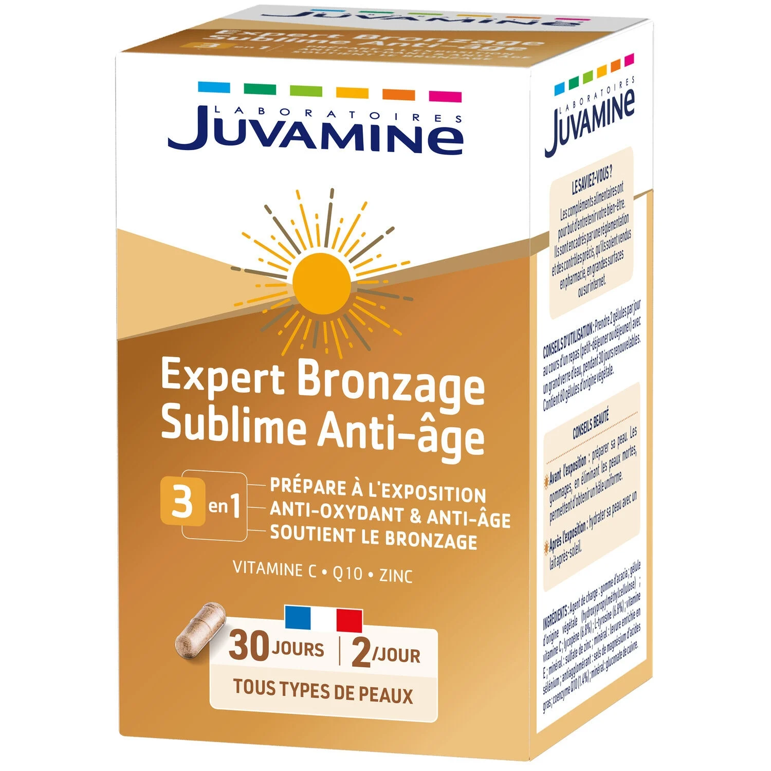 Expert Food Supplement Sublime Anti-aging Tanning 3in1 X60 - Juvamine
