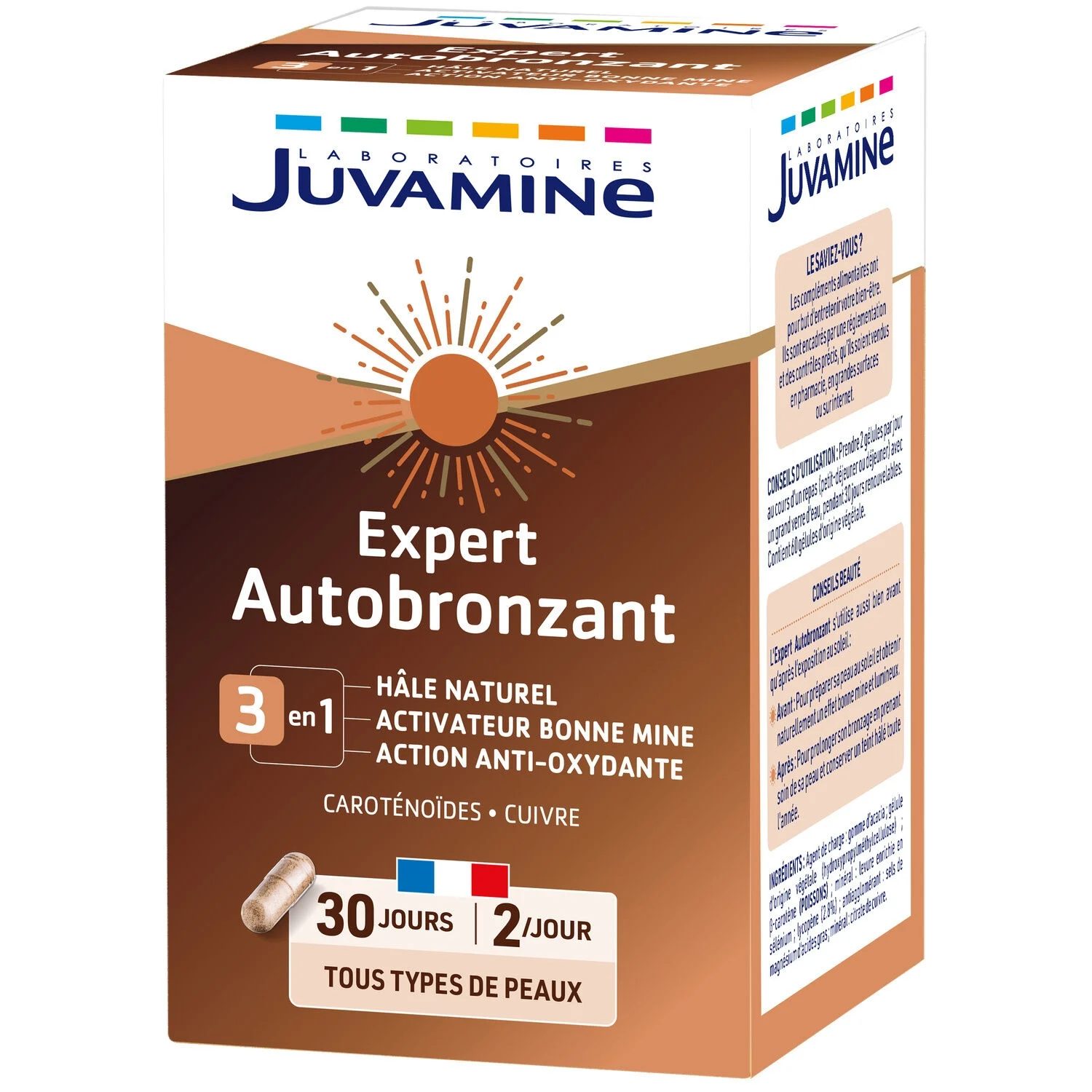 Expert Self Tanning Food Supplement 3in1 X60 - Juvamine